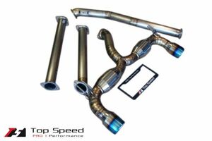 ミツビシ ランサーエボリューション10 (CZ4A)用チタン製マフラー (USAメーカー Top Speed製) 新品送料無料