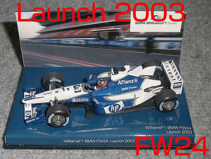 BMW別注 hp 1/43 ウイリアムズ BMW FW24 ラウンチ 2003 モントーヤ WILLIAMS