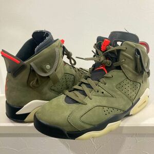 0Travis Scott × Nike Air Jordan 6 Retro 29cm Medium Olive トラヴィススコット × ナイキ エアジョーダン6 CN1084-200