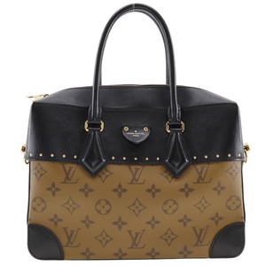 LOUIS VUITTON ルイ・ヴィトン シティマル M43595 BA0158 ハンドバッグ×モノグラムリバース 黒/茶 レディース【I191824004】中古