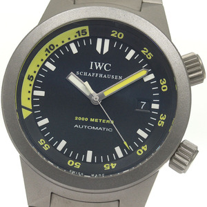 IWC IWC SCHAFFHAUSEN IW353803 アクアタイマー オートマティック2000 デイト 自動巻き メンズ 良品 _839230