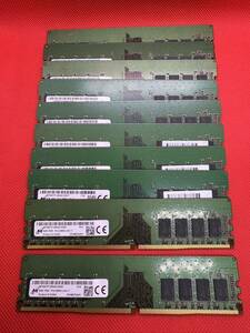 Micron 8GB 1Rx8 PC4-2666V-UA2-11 デスクトップPC用DDR4メモリ　8GB 10枚セット計80GB 管4