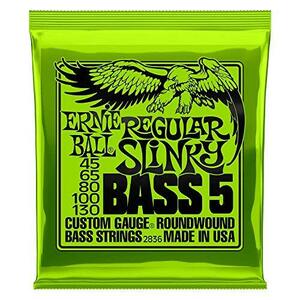 正規品 ERNIE BALL 2836 ベース弦 5弦 (45-130) 5-STRING REGULAR SLIN