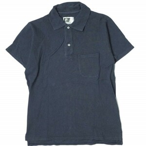 Engineered Garments エンジニアードガーメンツ アメリカ製 鹿の子ポロシャツ M ネイビー 半袖 旧タグ トップス g11065