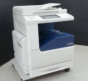 【両面印刷OK】FUJI XEROX A3 モノクロ 複合機 DocuCentre-V 1060 キャスター無 中古トナー付 コピー/FAX/スキャナ/プリンタ 【H24060525】