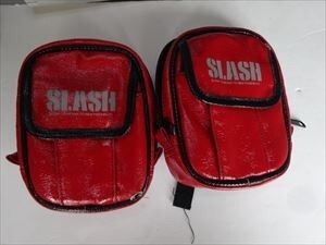 【メール便】スラッシュ ウェイストレージバッグ ２個　レッド　ＳＬＡＳＨ　中古Ａ２