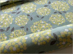 mets★6m*広幅オックス*bouquet*ボンボン*mint green*生地61B