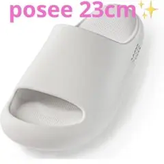 新品❣️posee EVA 厚底 サンダル レディース　スリッパ　白　未使用