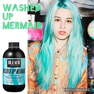 【WASHED UP MERMAID】ヘアカラー★bleach london★カラーバター　セルフカラー　海外コスメ