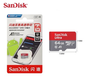 ★ SanDisk micro SD カード 64GB SDXC Class10 (速度 最大140MB/秒 高速) マイクロSD