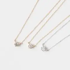 【ボックス付】L&Co. K18 ダイヤモンド 0.10ct ネックレス