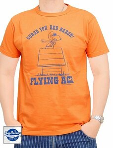 BUZZ×PEANUTS半袖Tシャツ「FLYING ACE」◆BUZZ RICKSON