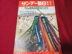 【高校野球】サンデー毎日増刊第33回選抜高校野球大会号　選手名鑑（昭和36年）