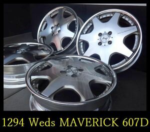 【1294】★FK8606174◆Weds MAVERICK 607D◆17x5.5J 4穴 PCD100 +45 ◆4本