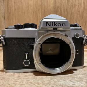 動作確認済み Nikon FE シルバー フィルムカメラ ボディ シャッターOK 露出系OK マニュアルフォーカス 一眼レフ ニコン 1円スタート