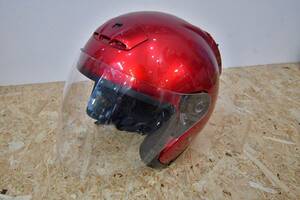  SY-5 Mサイズ 自動二輪車用　ヘルメット　カラー　赤　サイズ　M　５７～５８ｃｍ
