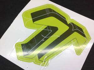 TECHNINE テックナイン 【DIECUT T LOGO】 黄緑 正規 ステッカー（郵便送料込み）