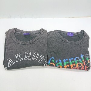 ◇ 《 Carrots キャロッツ まとめ売り2点セット サイズXL ロゴT カジュアル大人　Tシャツ メンズ 》 E 1405140010947