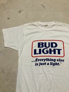 BUD LIGHT バッドライト tシャツ/Tシャツ 半袖Tシャツ 企業 ビール 古着 バイカー 1000円スタート 売り切り