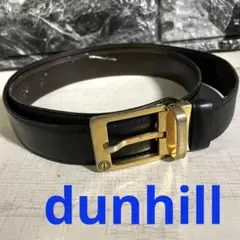 ダンヒル　メンズベルト　黒革　dunhill