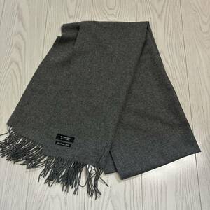 ●美品●バーバリー ブラックレーベル BURBERRY BLACK LABEL スカーフ/マフラー/膝掛け/ストール/膝掛/ひざ掛け/ブランケット/グレー★122