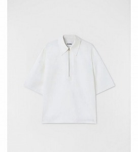 ジルサンダー （JIL SANDER） コットン リネンシャツ オーバーサイズ J22DL0137 40 ホワイト メンズ ウェア（新品）