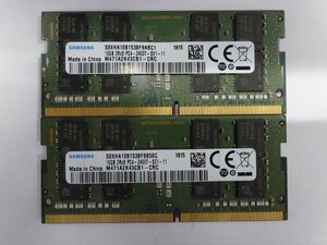 DDR4メモリ SAMSUNG PC4-19200 (2400T) 16GB×2枚 計32GB 送料無料 Z0347