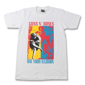 ag1●新品 白 XLサイズ●ガンズアンドローゼズ(ガンズ) GUNS N’ ROSES 半袖Tシャツ//バンドTシャツ ロックTシャツ パンク