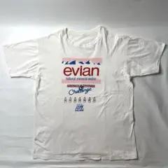 evian tシャツ 企業物tee ヴィンテージtee USA プリントtee