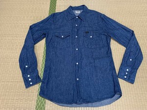 定価8,000円 LEE ／リー デニムウエスタンシャツ LT0500