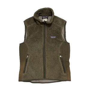 patagonia パタゴニア ベスト VEST レトロ フリース　ブラウン　茶色　ボア　Sサイズ　23080