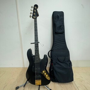 Q916-O15-7068◆ P-Project ピープロジェクト エレキベース 黒 ブラック 4弦 弦楽器 音出しOK ⑨