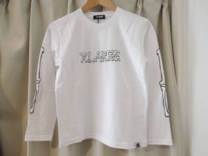 X-LARGE エクストララージ XLARGE Kids スケルトンロゴ L/S TEE 長袖Ｔシャツ 白 140 キッズ 最新人気商品　値下げしました！