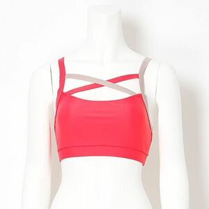 Mサイズ 新品 ジルスチュアート　ヨガ（スポーツ）【JILLSTUART yoga】 フロントクロスブラトップ ヨガウェア トップス ピンク　送料無料