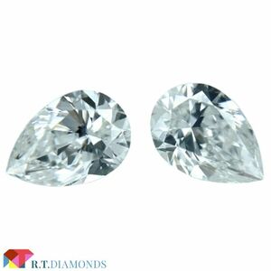 ペアシェイプ セット石 F/SI1 0.30ct/0.30ct/RT2197/GIA