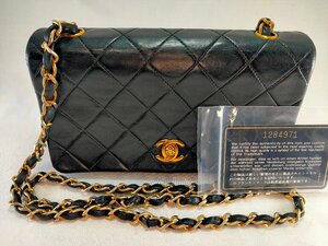 ★送料無料★CHANEL・シャネル・ミニマトラッセ・ラムスキン・ショルダーバッグ・シリアルシール有・ギャランティカード