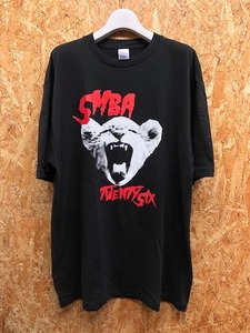 Printstar - XXL メンズ Tシャツ 『SMBA TWENTYSIX CREW』 ビッグプリント 丸首 ボックスカット 半袖 カットソー 綿100% ブラック 黒