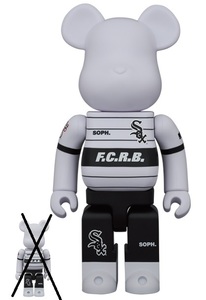 BE@RBRICK F.C.R.B. × MLB 100％ & 400％ (CHICAGO WHITE SOX)　400％　のみ