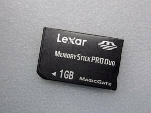 Lexar Memory Stick PRO Duo 1GB ケース付き レキサー・メディア メモリースティック プロ デュオ PSP メモリーカード 動作確認済み