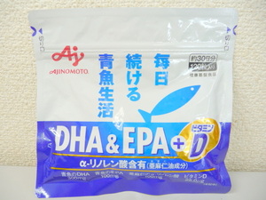 ☆未開封 味の素 DHA&EPA+ビタミンD 毎日続ける青魚生活 サプリメント 約30日分(120粒) 賞味期限：2026.02 (A052403) 