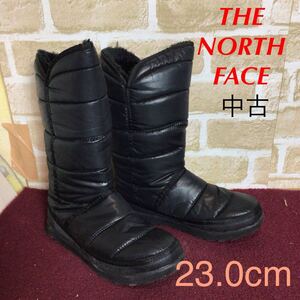 【売り切り!送料無料!】A-347 THE NORTH FACE!ボアブーツ!黒!23.0cm!スノーブーツ!暖かい!雪遊び!アウトドア!キャンプ!中古!