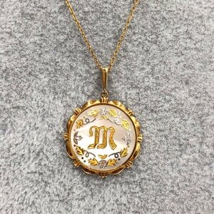 MIKIMOTO ミキモト K18 シェル ネックレス 7.6ｇ【CJAAA050】