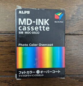 ALPS製 昇華印刷用オーバーコート インクリボン カセット 型番 MDC-DSCO 対象プリンター MD-2300/MD-1300/MD-5000P/MD-5500P