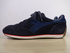 ◇ DIADORA ディアドラ HERITAGE ヘリテージ ルーマニア製 レザー【201.171360-80013】◇ 26.5cm スニーカー ブラック