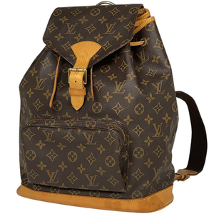 ルイ・ヴィトン Louis Vuitton モンスリ GM バックパック デイパック リュック モノグラム ブラウン M51135 レディース 【中古】