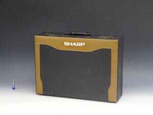 ◆(EG) SHARP シャープ アタッシュケース トランクケース ビジネスバッグ 書類入れ 約32.5cm×約44.5cm 持ち手 鍵付き