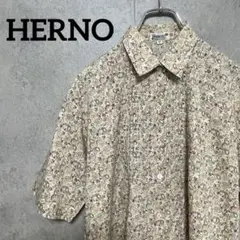 802 HERNO ヘルノ 半袖シャツ 柄シャツ ペイズリー柄 46 M