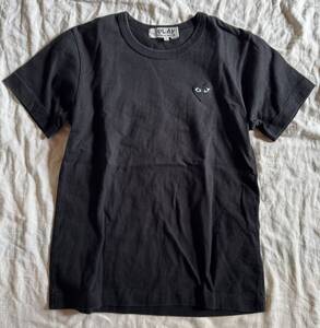 PLAY COMME des GARCONS/プレイ コムデギャルソン ハート 半袖Tシャツ/L 黒