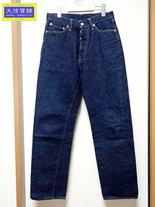 DENIME ドゥニームレギュラーテーパード セルビッチデニムパンツ ビンテージ復刻 DM19AW09 M5598 W30 中古A 【送料無料】 A-8516