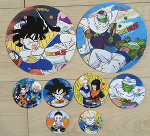 ドラゴンボールZ　めんこ　8枚　当時物　悟空　ベジータ　ピッコロ　鳥山明